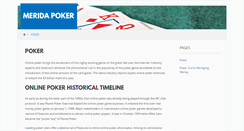 Desktop Screenshot of meridapoker.org