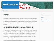 Tablet Screenshot of meridapoker.org